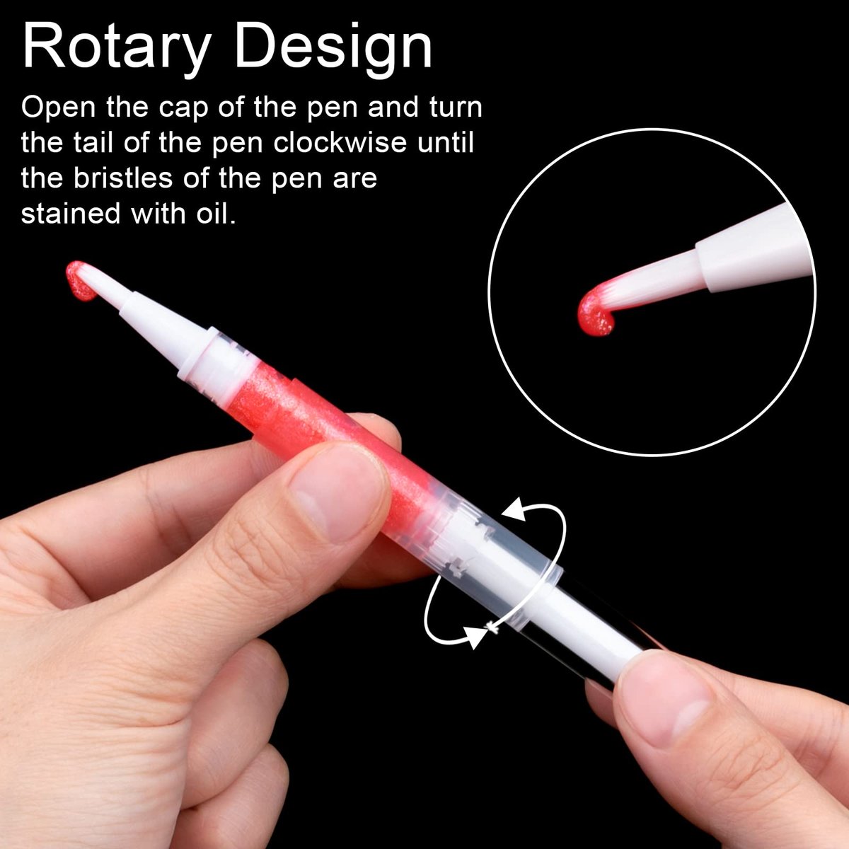 10 Pack 3ml Transparent Twist Pens Cuticle Oil Pen Empty Nail Oil Pen with Brush Tip Cosmetic Lip Gloss Container Applicators Eyelash Growth Liquid Tube with 1 Pack 3ml Transfer Pipettes - görsel 15