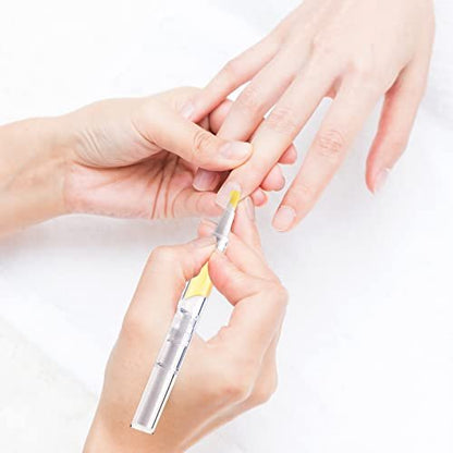 10 Pack 3ml Transparent Twist Pens Cuticle Oil Pen Empty Nail Oil Pen with Brush Tip Cosmetic Lip Gloss Container Applicators Eyelash Growth Liquid Tube with 1 Pack 3ml Transfer Pipettes