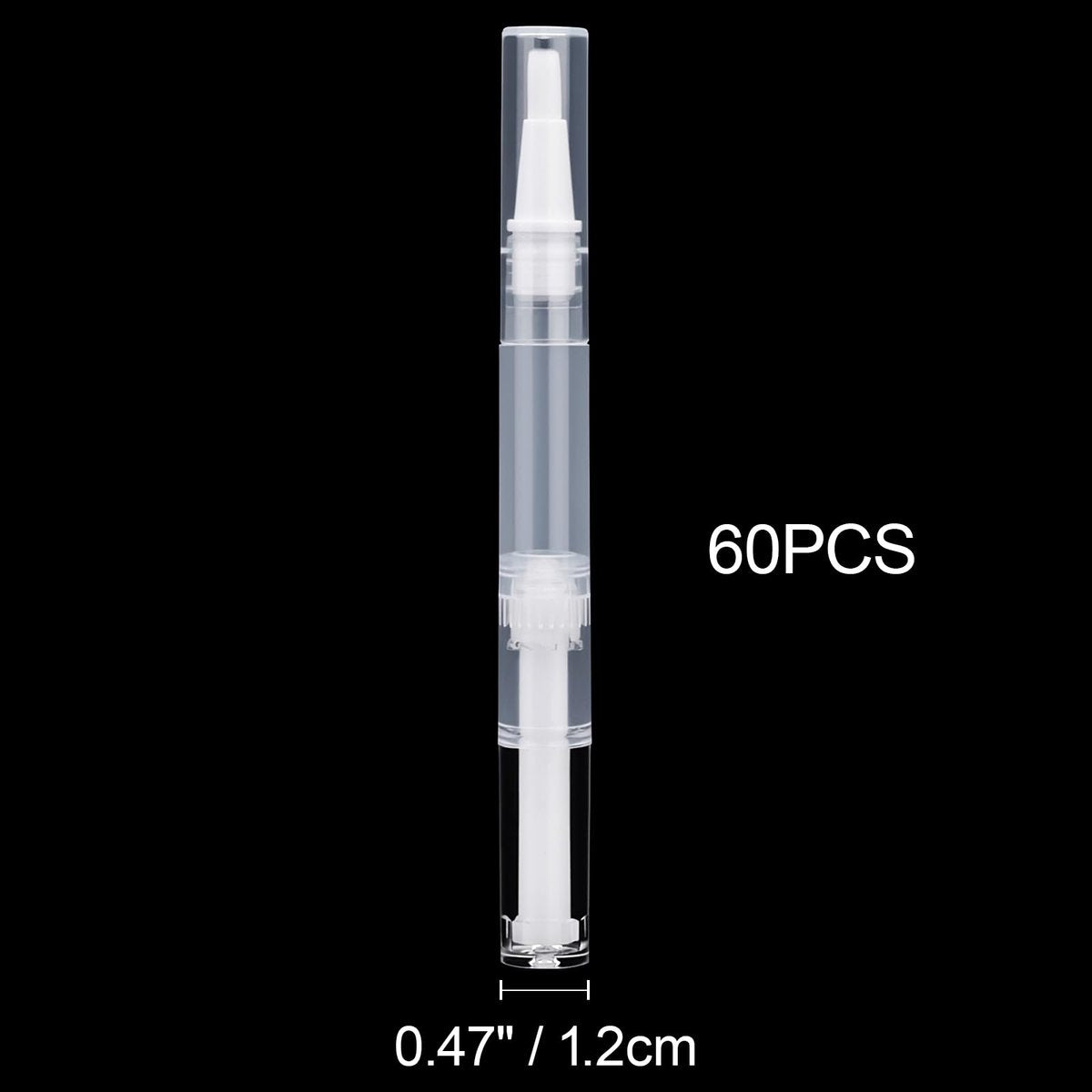 10 Pack 3ml Transparent Twist Pens Cuticle Oil Pen Empty Nail Oil Pen with Brush Tip Cosmetic Lip Gloss Container Applicators Eyelash Growth Liquid Tube with 1 Pack 3ml Transfer Pipettes - görsel 3