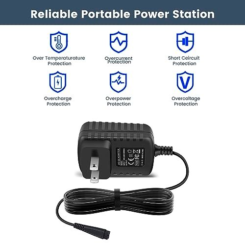 5.4V Charger for Panasonic Arc3 Arc4 Arc5 Shaver - Compatible with ES-RT31, ES-LT2A, ER-SB40, ES-ED70, ES-LL21, ES-WD22, ES-LA63, ES-LF30, ES-RF31, ES-WS10 - Replacement AC Adapter Power Cord - görsel 6