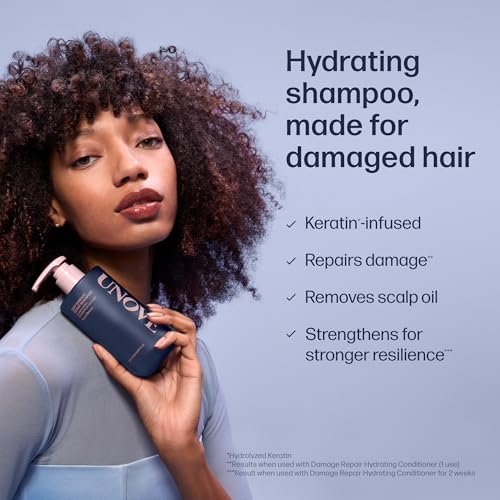 UNOVE Deep Damage Repair Shampoo - 500ml (16.91 fl oz) for Severely Damaged Hair - görsel 8