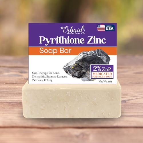 Natrulo Pyrithione Zinc Soap Bar for Face & Body, 4oz | 2% ZnP Bar Soap Skin Repair Cleanser for Acne, Rosacea, Eczema, Dermatitis, Psoriasis, Itching - görsel 16