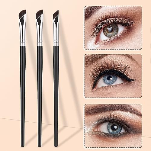 Etercycle 5-Piece Eyeliner Brush Set - Precision Fine Angled & Ultra Thin Slanted Flat Brushes for Professional Makeup Application - görsel 10
