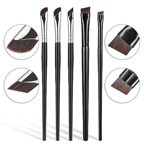 Etercycle 5-Piece Eyeliner Brush Set - Precision Fine Angled & Ultra Thin Slanted Flat Brushes for Professional Makeup Application - görsel 4