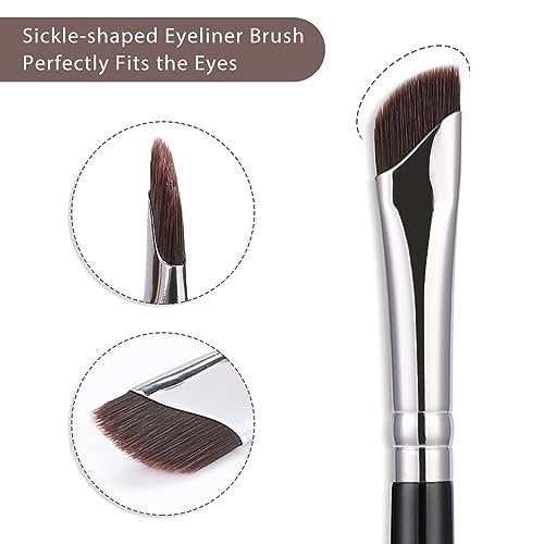 Etercycle 5-Piece Eyeliner Brush Set - Precision Fine Angled & Ultra Thin Slanted Flat Brushes for Professional Makeup Application - görsel 6