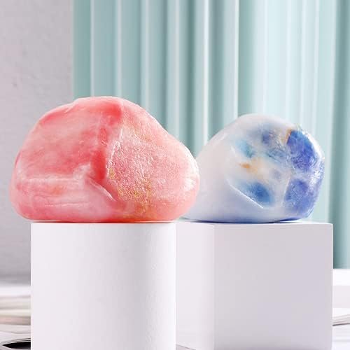 Bff Beauty Gemstone Soap Bar Set - 6pcs Hand, Face & Body Bar Soaps - Moisturizing Gift Set for Women & Men - Birthday, Valentine, Christmas Present Avelisse