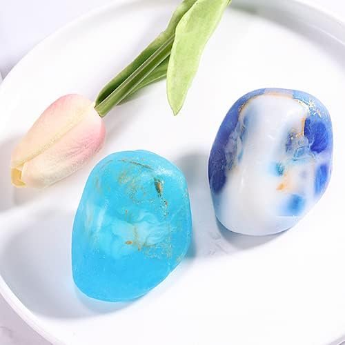 Bff Beauty Gemstone Soap Bar Set - 6pcs Hand, Face & Body Bar Soaps - Moisturizing Gift Set for Women & Men - Birthday, Valentine, Christmas Present Avelisse