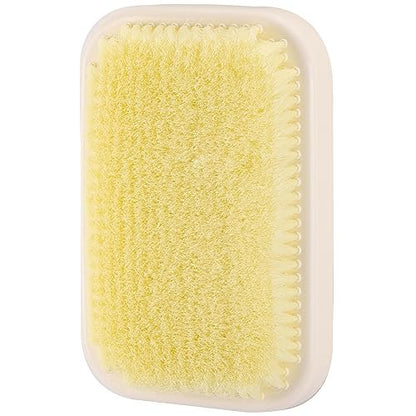 Tecbeauty Wall Mounted Back Scrubber for Shower - Hands-Free Exfoliating Bath Wash Pad for Men and Women, White Plastic Avelisse