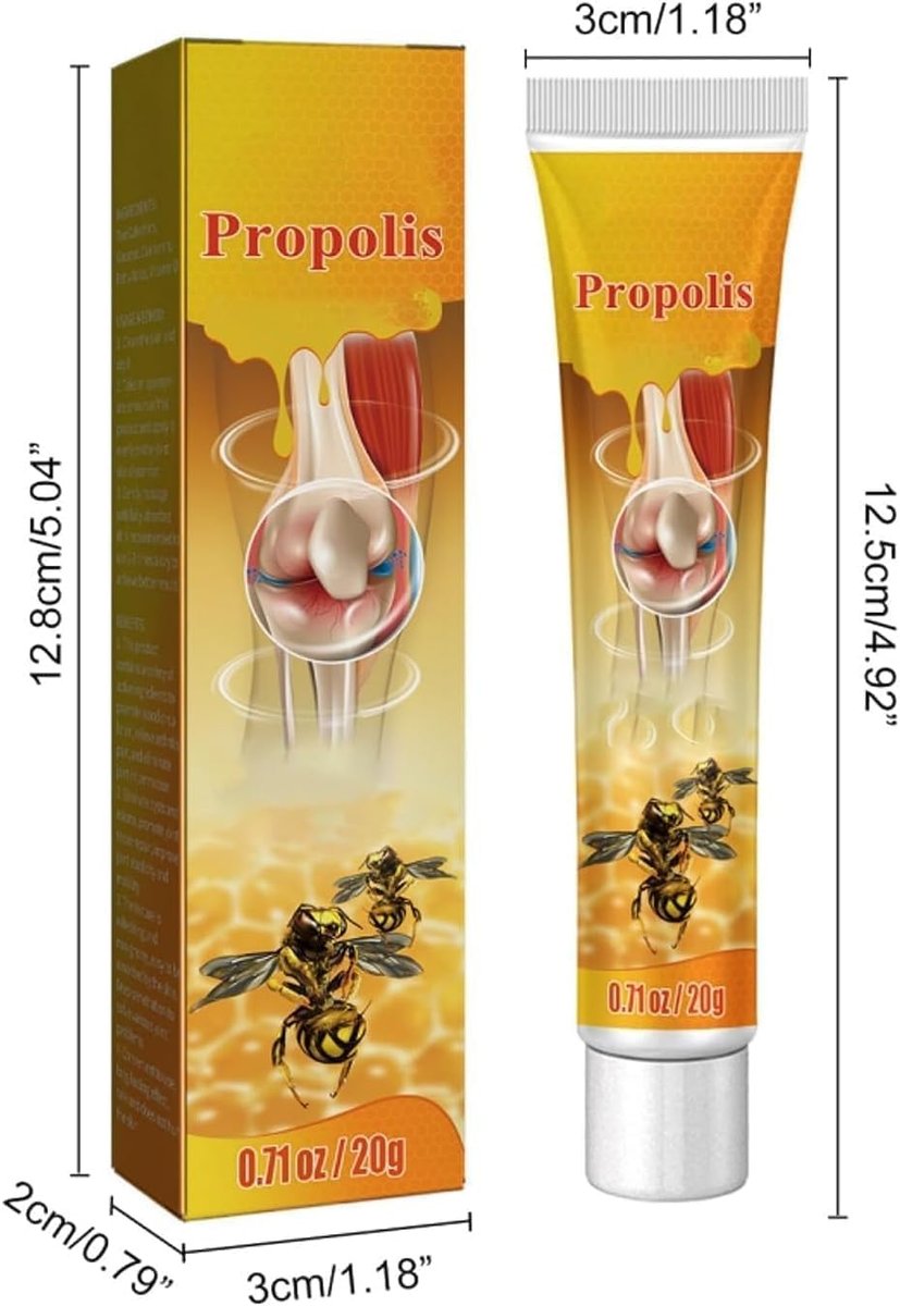 Bee Venom Relief Cream - Bone & Joint Gel with New Zealand Bee Venom & Propolis (3-Pack) - görsel 10