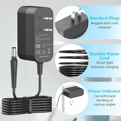 IOKOFJOA 4.9V Charger for Andis Slimline Pro Hair & Beard Trimmer – Compatible with Andis D-8 and Select Lithium-Ion Battery Clippers Avelisse