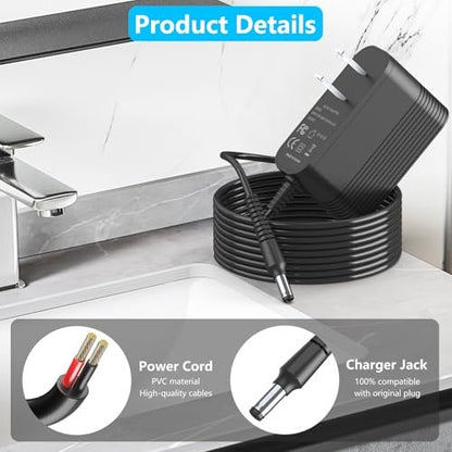 IOKOFJOA 4.9V Charger for Andis Slimline Pro Hair & Beard Trimmer – Compatible with Andis D-8 and Select Lithium-Ion Battery Clippers Avelisse