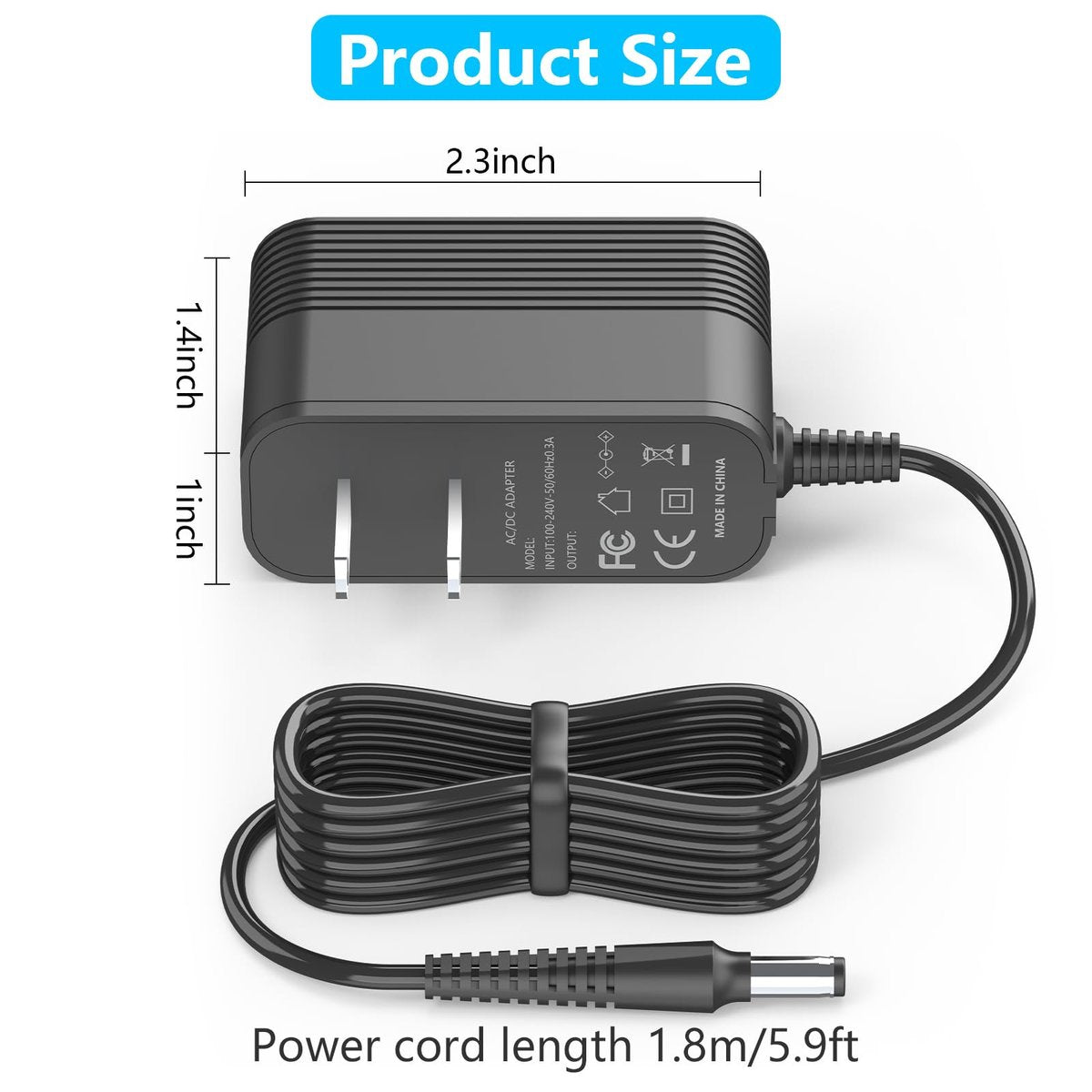 IOKOFJOA 4.9V Charger for Andis Slimline Pro Hair & Beard Trimmer – Compatible with Andis D-8 and Select Lithium-Ion Battery Clippers Avelisse