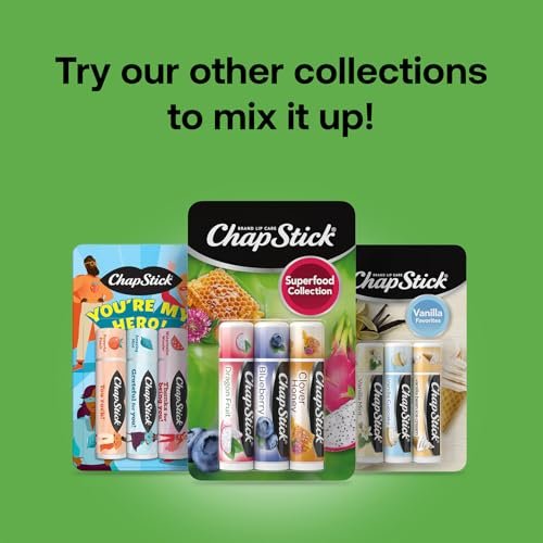 ChapStick Lip Balm Superfood Collection 3-Pack – Dragon Fruit, Blueberry & Clover Honey – Moisturizing Lip Care for Dry Lips, 0.15 oz Each - görsel 16
