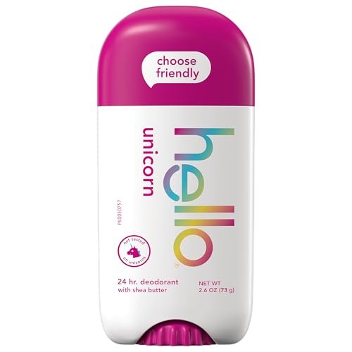 Hello Unicorn Aluminum Free Deodorant for Women and Men with Shea Butter, 24-Hour Freshness, Baking Soda Free Deodorant, Dermatologically Tested, 2.6 oz Stick - görsel 16
