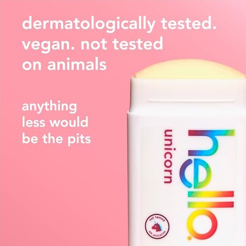 Hello Unicorn Aluminum Free Deodorant for Women and Men with Shea Butter, 24-Hour Freshness, Baking Soda Free Deodorant, Dermatologically Tested, 2.6 oz Stick - görsel 8
