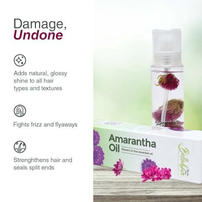 Bellahair Revive, Strengthen & Shine Luxurious Natural Hair Oil with Amaranth Oil – 2 Fl Oz