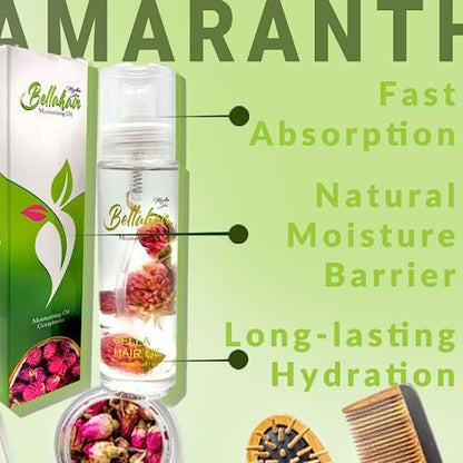 Bellahair Revive, Strengthen & Shine Luxurious Natural Hair Oil with Amaranth Oil – 2 Fl Oz