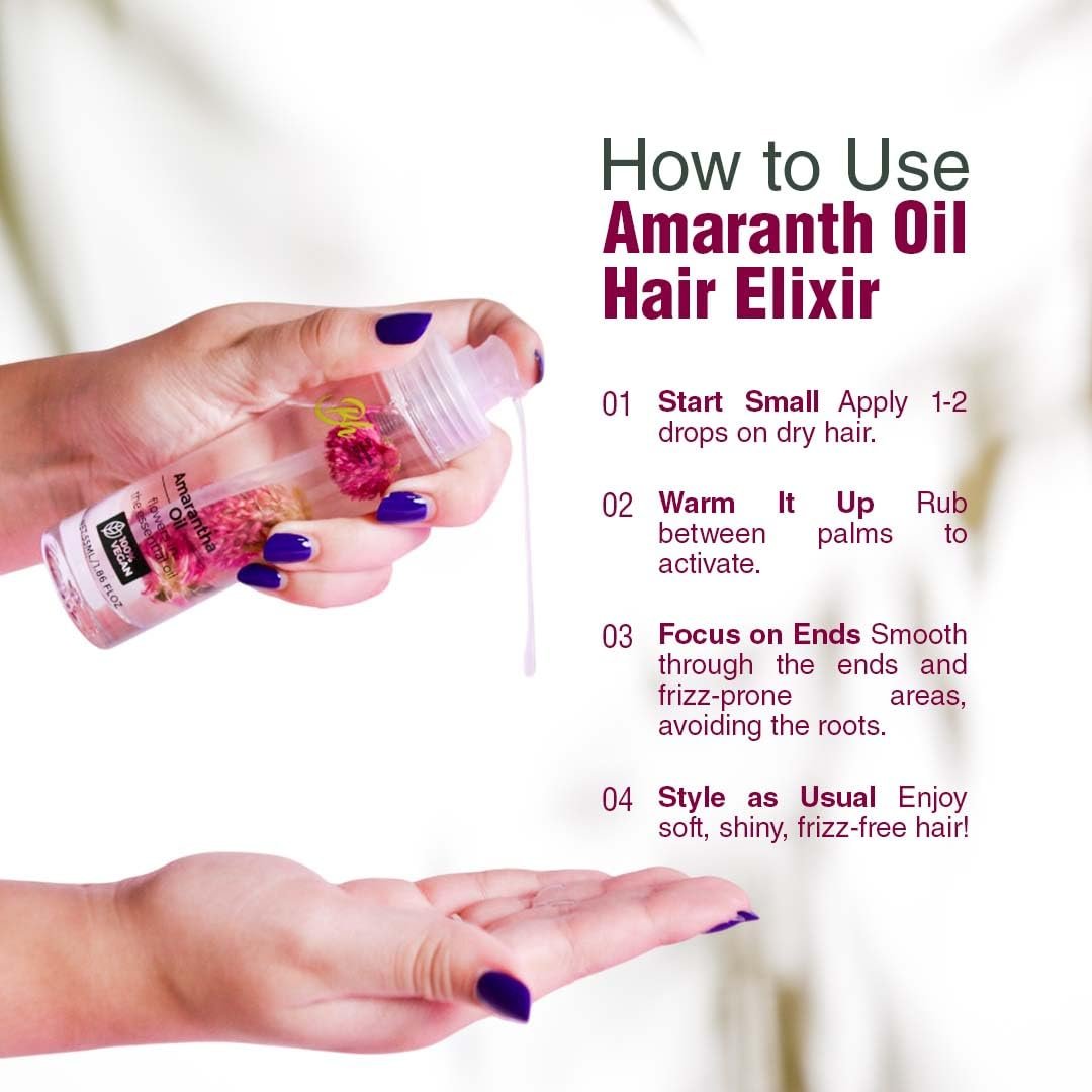 Bellahair Revive, Strengthen & Shine Luxurious Natural Hair Oil with Amaranth Oil – 2 Fl Oz - görsel 7