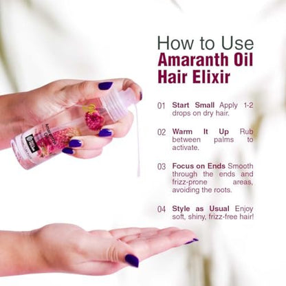 Bellahair Revive, Strengthen & Shine Luxurious Natural Hair Oil with Amaranth Oil – 2 Fl Oz