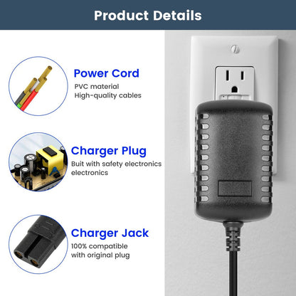 IOKOFJOA 4.5V Charger for BaByliss PRO FX870 FX788 FX787 FXSSM FX820 FX726 FX825 Outlining Trimmer – Compatible with GOLDFX Hair Clippers Power Adapter