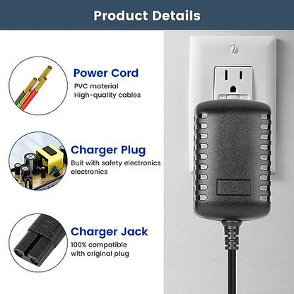 IOKOFJOA 4.5V Charger for BaByliss PRO FX870 FX788 FX787 FXSSM FX820 FX726 FX825 Outlining Trimmer – Compatible with GOLDFX Hair Clippers Power Adapter