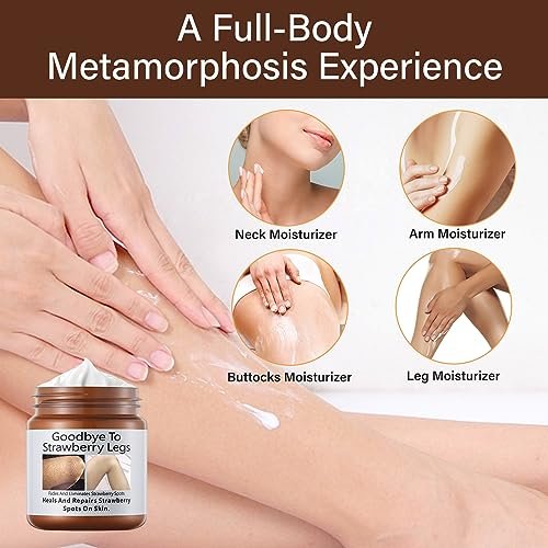 YAFUSIPE Strawberry Legs Treatment - Niacinamide Resurfacing Cream for Keratosis Pilaris, Hydrating Body Moisturizer for Women & Men, 4.2 Fl Oz Avelisse