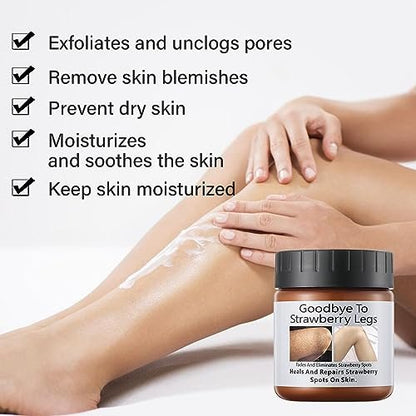YAFUSIPE Strawberry Legs Treatment - Niacinamide Resurfacing Cream for Keratosis Pilaris, Hydrating Body Moisturizer for Women & Men, 4.2 Fl Oz Avelisse