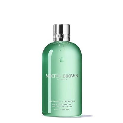 Molton Brown Wild Mint & Lavandin Body Wash – 10 fl. oz. Invigorating Shower Gel