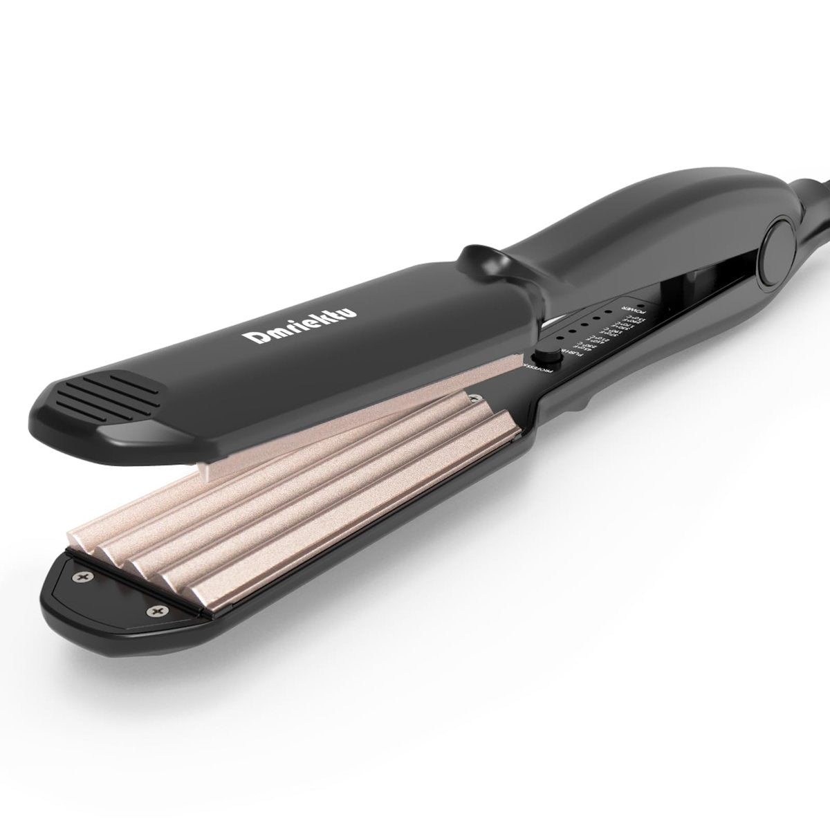 Dmriektu Hair Crimper for Volumizing Fluffy Hairstyle, Ceramic Plates, Dual Voltage, Auto Off Avelisse