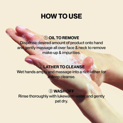 Knours. Korean 2-in-1 Makeup Remover | Oil-to-Foam Non-Stripping Cleanser | Jojoba + Honey | Non-Drying | 145ml/4.97oz Avelisse