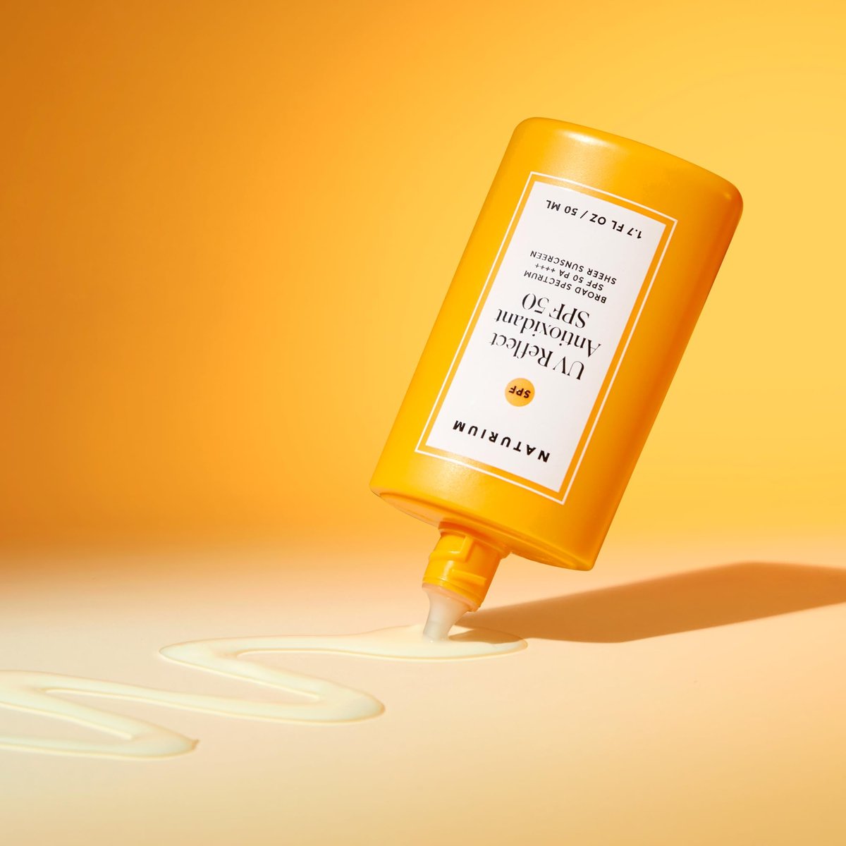 Naturium UV Reflect Antioxidant Broad Spectrum SPF 50 PA ++++ Sheer Sunscreen - Lightweight Face & Skin Protector with Soft Matte Finish, 1.7 oz Avelisse