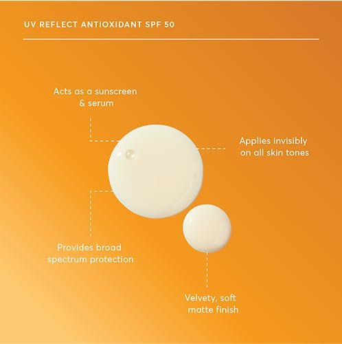 Naturium UV Reflect Antioxidant Broad Spectrum SPF 50 PA ++++ Sheer Sunscreen - Lightweight Face & Skin Protector with Soft Matte Finish, 1.7 oz Avelisse
