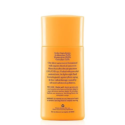 Naturium UV Reflect Antioxidant Broad Spectrum SPF 50 PA ++++ Sheer Sunscreen - Lightweight Face & Skin Protector with Soft Matte Finish, 1.7 oz Avelisse
