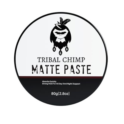 Tribal Chimp Matte Hair Styling Paste for Men – Medium to Strong Hold, Matte Finish, 80g Avelisse
