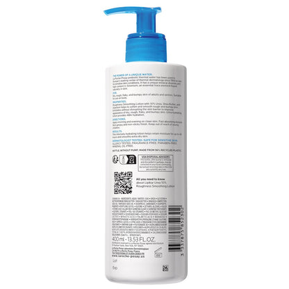 La Roche-Posay Lipikar Urea 10% Roughness Smoothing Lotion – Body Lotion for Dry, Rough & Bumpy Skin with 10% Urea + Shea Butter + Allantoin – 13.5 Fl Oz