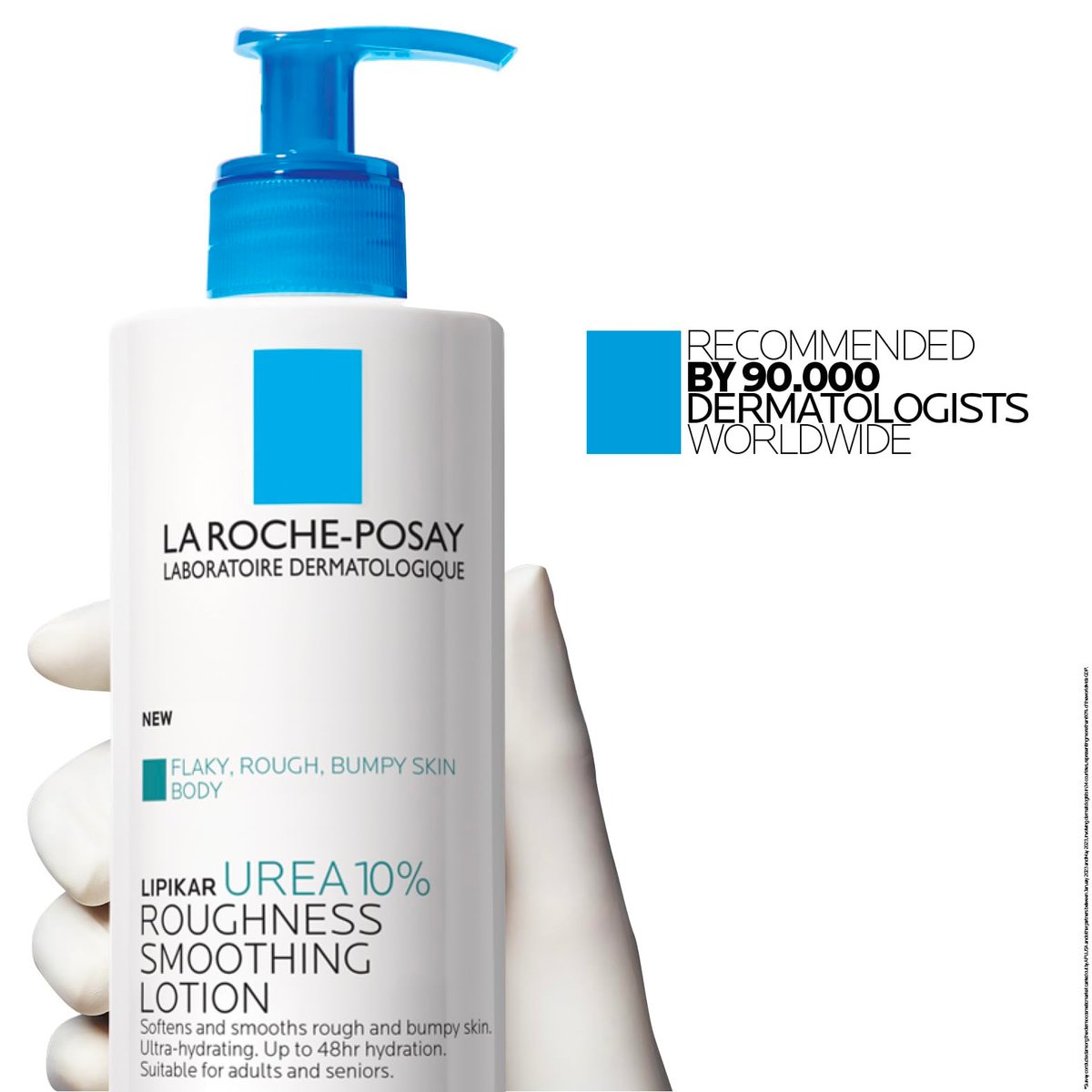 La Roche-Posay Lipikar Urea 10% Roughness Smoothing Lotion – Body Lotion for Dry, Rough & Bumpy Skin with 10% Urea + Shea Butter + Allantoin – 13.5 Fl Oz - görsel 15