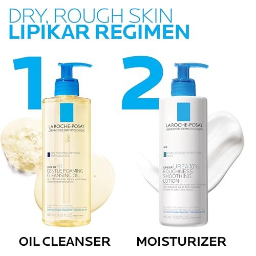 La Roche-Posay Lipikar Urea 10% Roughness Smoothing Lotion – Body Lotion for Dry, Rough & Bumpy Skin with 10% Urea + Shea Butter + Allantoin – 13.5 Fl Oz - görsel 12