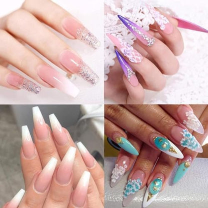 24 Color Acrylic Nail Powder Set - L-Bulice DIY Nail Art Design Kit for 3D Sculpture, French Nail Extension, Gift for Women Avelisse