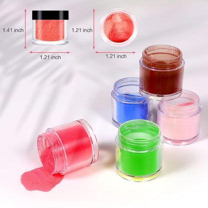 24 Color Acrylic Nail Powder Set - L-Bulice DIY Nail Art Design Kit for 3D Sculpture, French Nail Extension, Gift for Women Avelisse