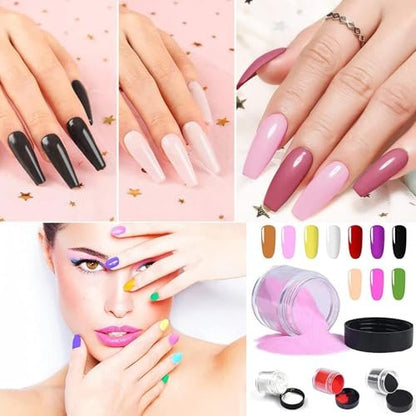 24 Color Acrylic Nail Powder Set - L-Bulice DIY Nail Art Design Kit for 3D Sculpture, French Nail Extension, Gift for Women Avelisse