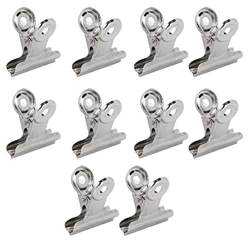 10pcs Metal Nail Pinching Clips for Fiberglass Extension Fixation - Professional Nail Art C Clamps - görsel 2