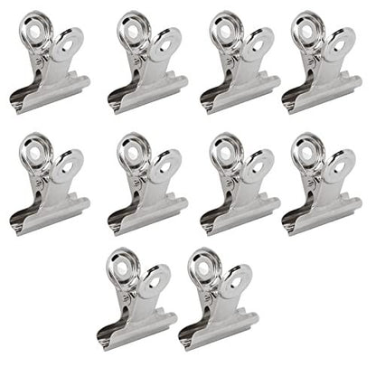 10pcs Metal Nail Pinching Clips for Fiberglass Extension Fixation - Professional Nail Art C Clamps