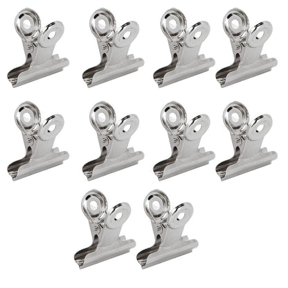 10pcs Metal Nail Pinching Clips for Fiberglass Extension Fixation - Professional Nail Art C Clamps