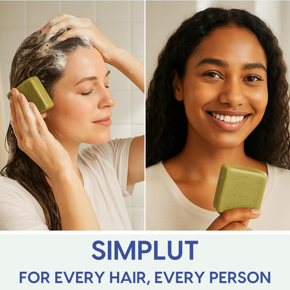 SIMPLUT Rosemary & Tea Tree Shampoo Bar – Biotin & Keratin Infused Solid Shampoo for Clarifying Scalp Care – Volumizing & Thickening Formula – Sulfate Free, pH Balanced Avelisse