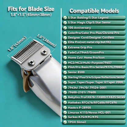 Color Coded Clipper Guards Set Compatible with Most Wahl Clippers - 10 Piece, 1/16" to 1"