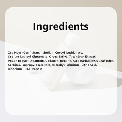 SRB Stabilized Rice Bran Enzyme Powder Wash – Gentle Exfoliating Face Wash for Sensitive & Acne-Prone Skin, Hydrating Collagen Rice Cleansing Powder (2.46 oz) Avelisse