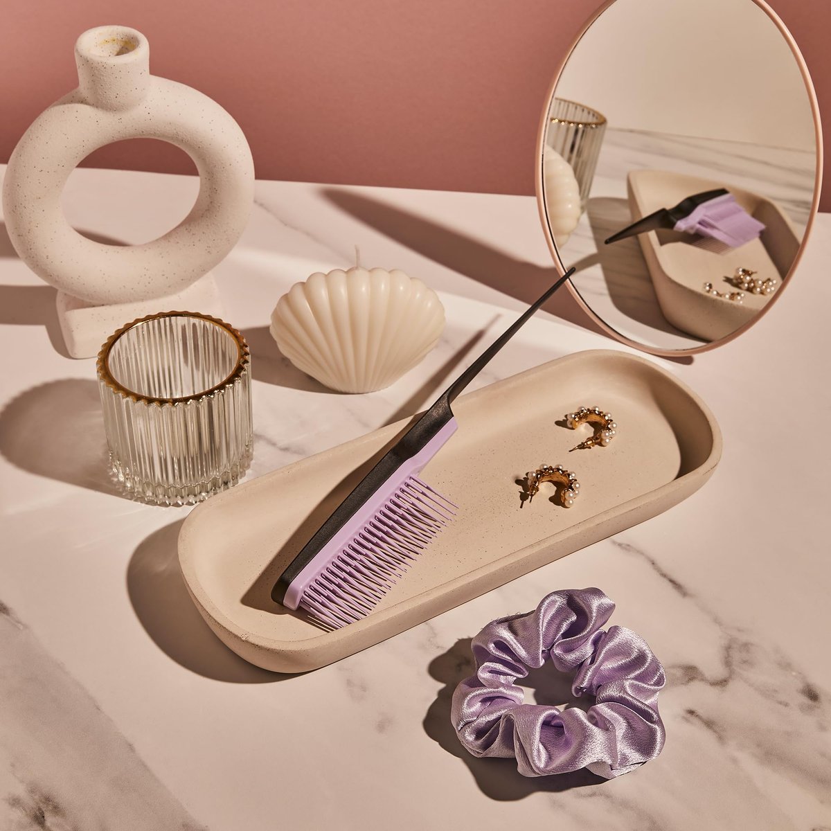 Tangle Teezer The Ultimate Volumizer Comb – Teasing Comb with Two-Tiered Teeth for Volume & Texture, All Hair Types, Lilac & Black Avelisse