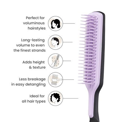 Tangle Teezer The Ultimate Volumizer Comb – Teasing Comb with Two-Tiered Teeth for Volume & Texture, All Hair Types, Lilac & Black Avelisse