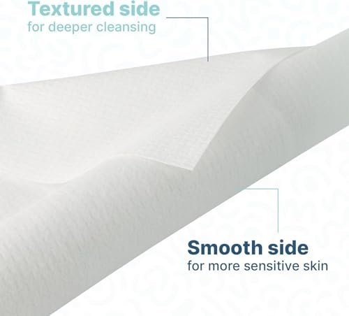 Nat.&Co. Derma Care Pro 100% USDA Biobased Material - Professional Grade Extra Large Face Towels - Bio-Based Towel, Makeup Remover Dry Wipes, Facial Wash Cloths for Sensitive and Clean Skin - 50 Count - görsel 10