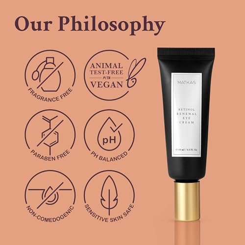 MATKAS Korean Retinol Under Eye Cream for Dark Circles & Puffiness - Brightening Anti-Aging Eye Serum, 0.5 fl.oz. - görsel 14